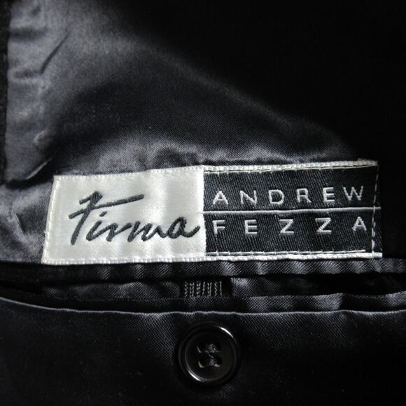 Vintage Andrew Fezza Overcoat Mens Size 44R Gray Wool Blend Old Money Lux Italy - Picture 5 of 7